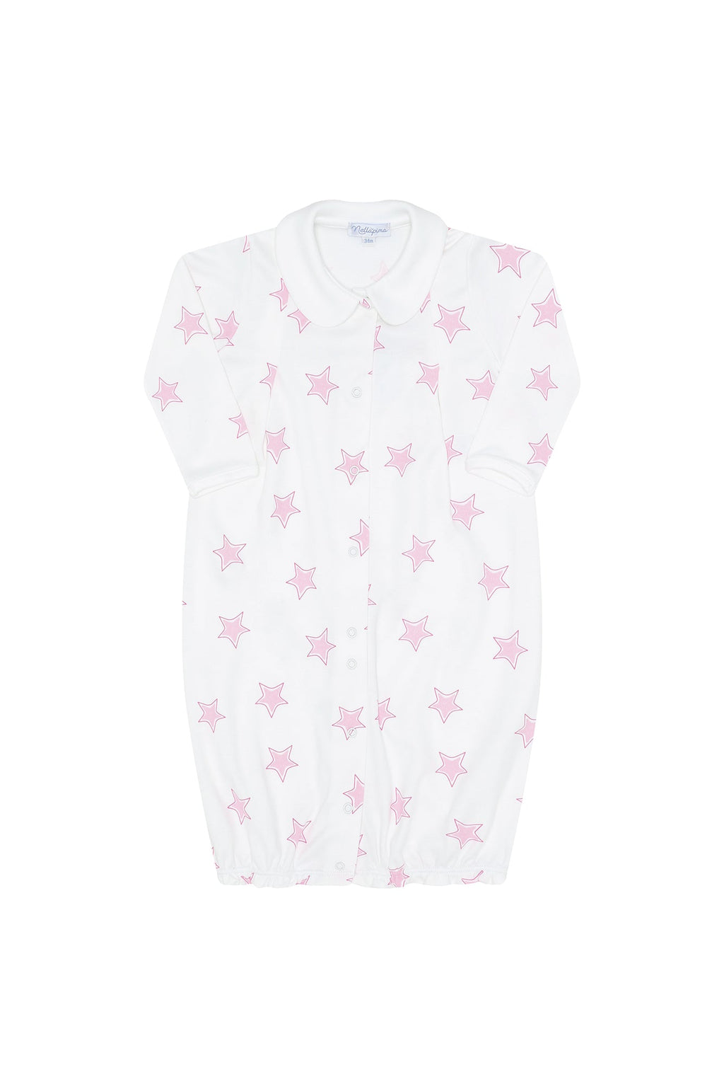 Pink Stars Print Converter Gown