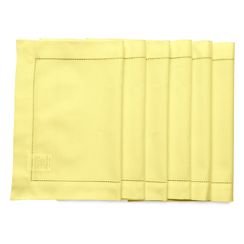 Cotton Linen Hemstitch Placemats