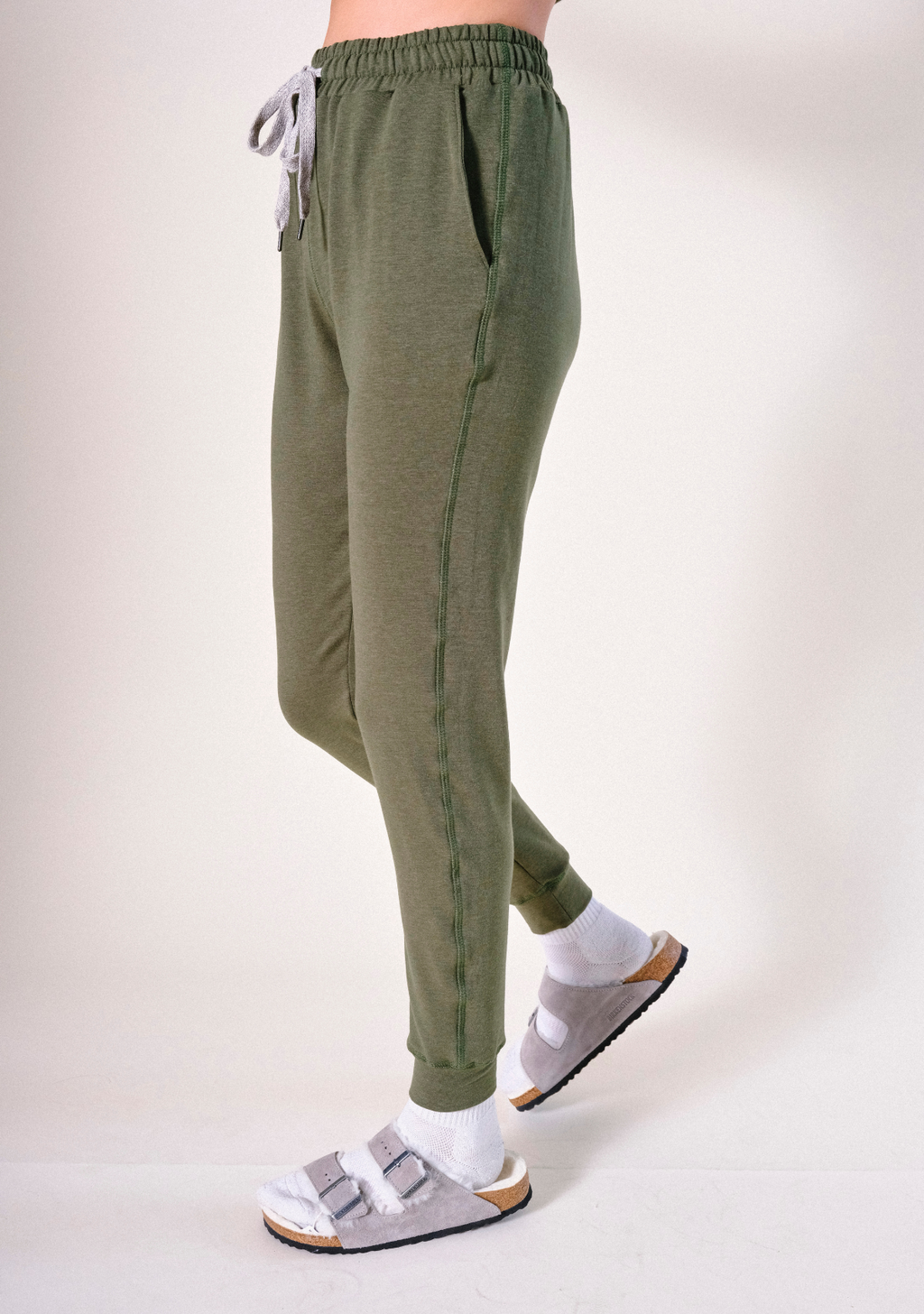Agnes Organic Cotton + Tencel™ Jogger Pant - Moss