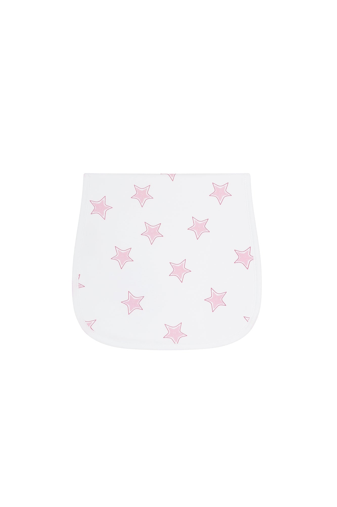 Pink Stars Print Burp Cloth
