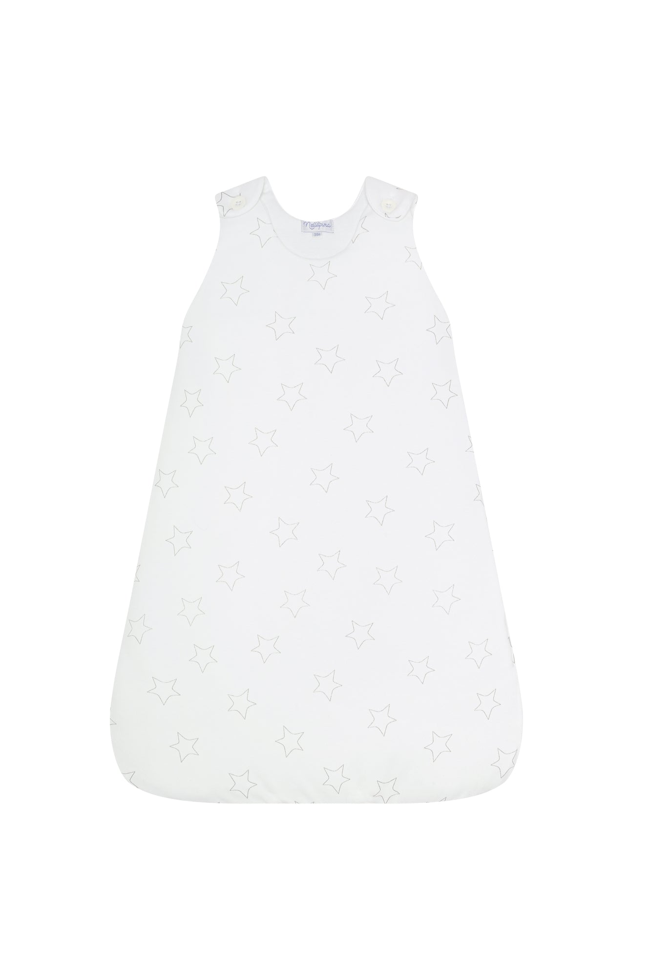 Grey Stars Print Winter Sack Grey