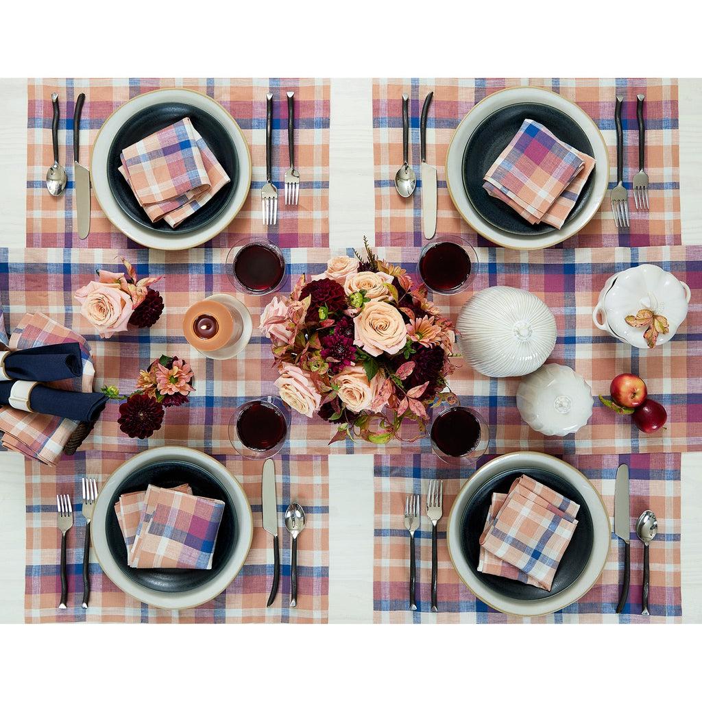 Fall Flavors Madras Placemats, Set of 4