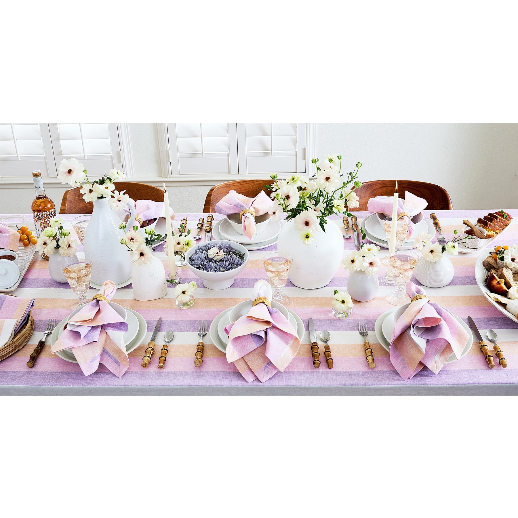 Gelato Stripe Napkins, Set of 4