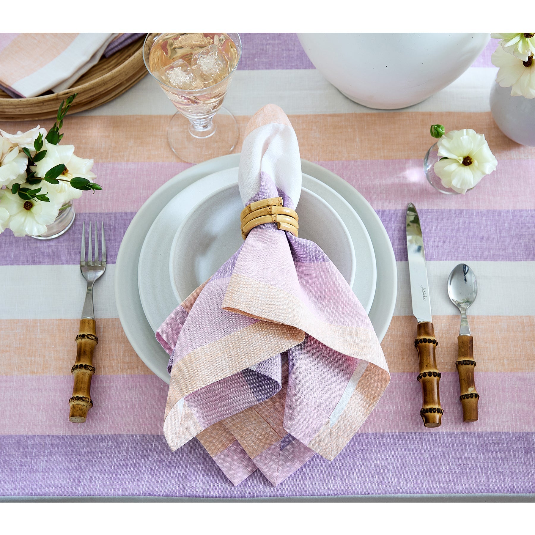 Gelato Stripe Napkins, Set of 4