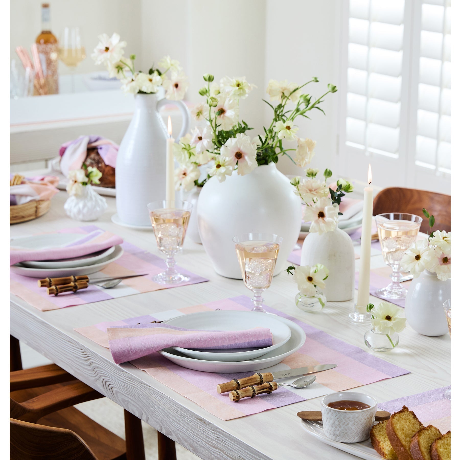 Gelato Stripe Placemats, Set of 4