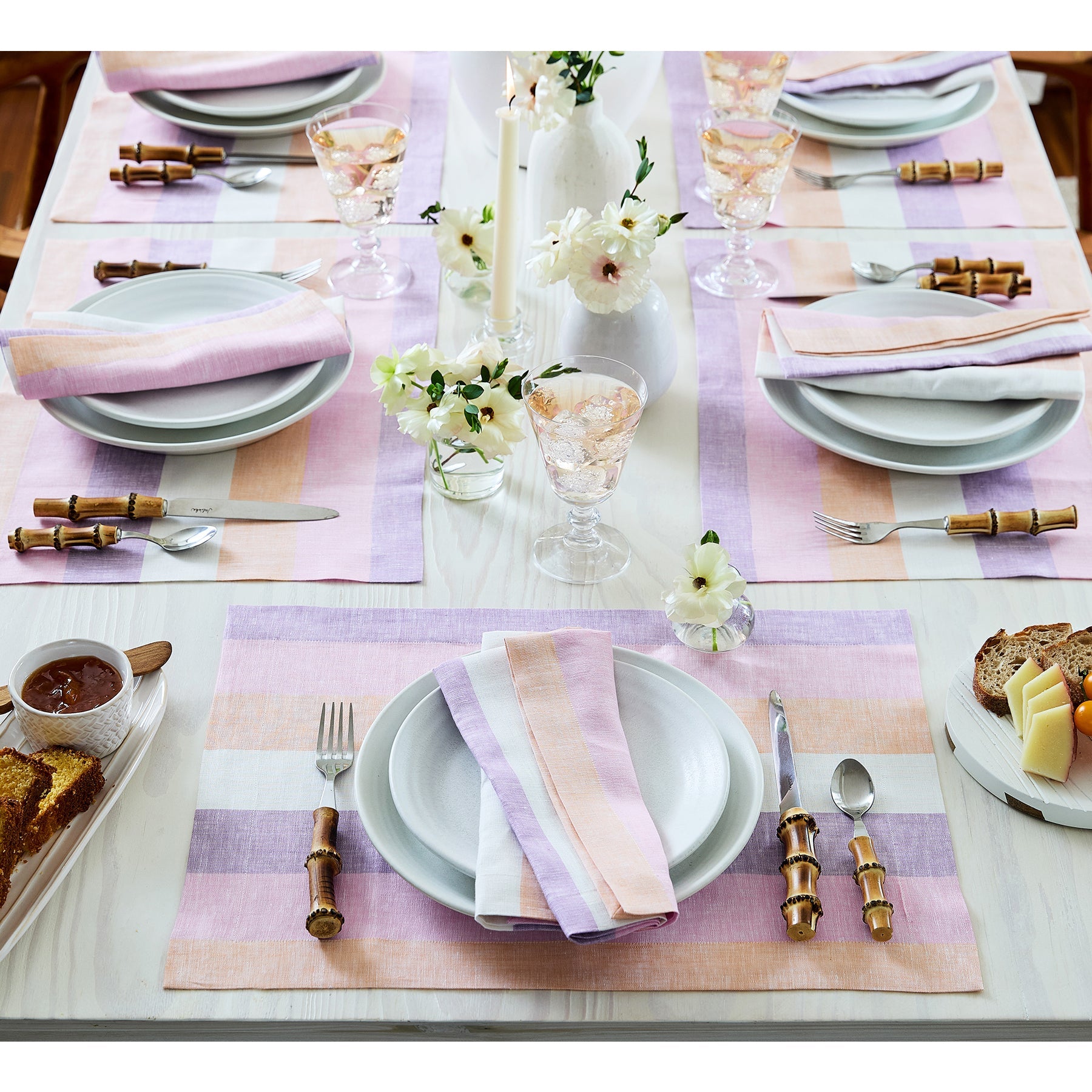 Gelato Stripe Placemats, Set of 4