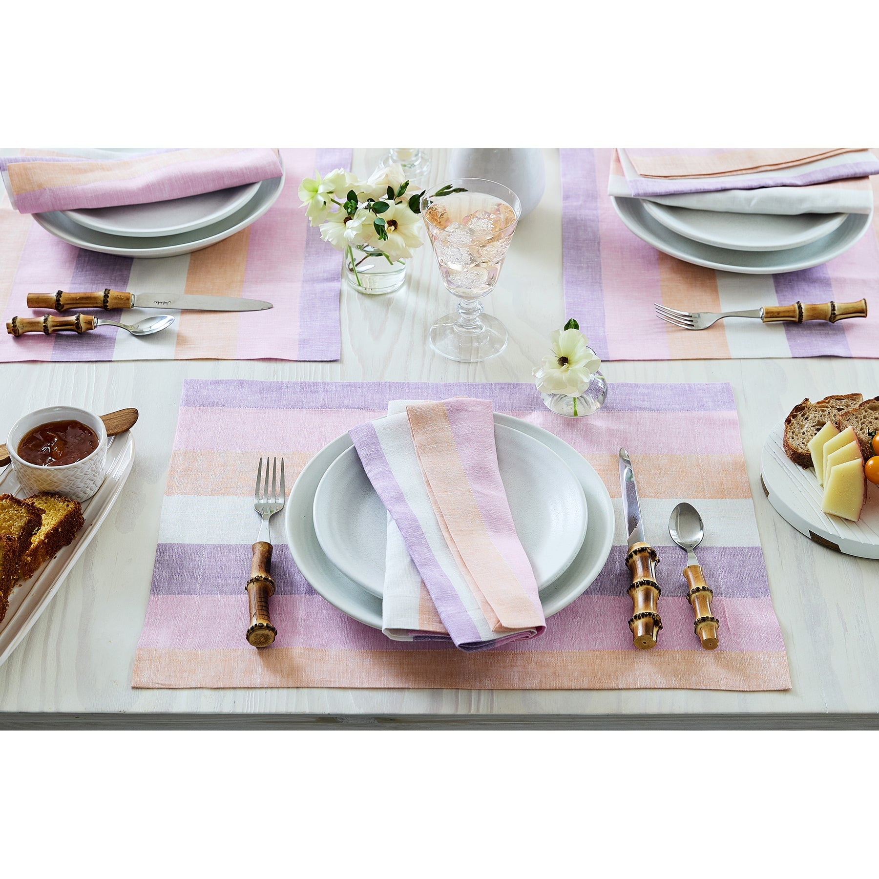Gelato Stripe Placemats, Set of 4