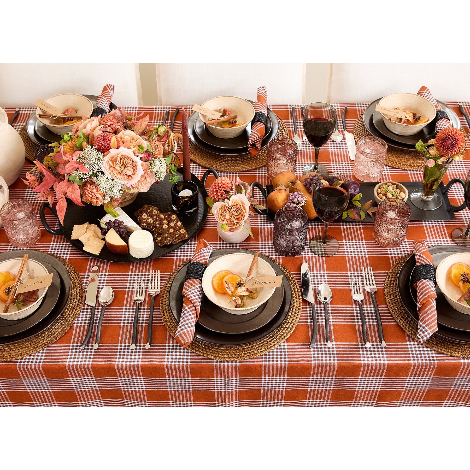 Glen Check Placemats, Set of 4