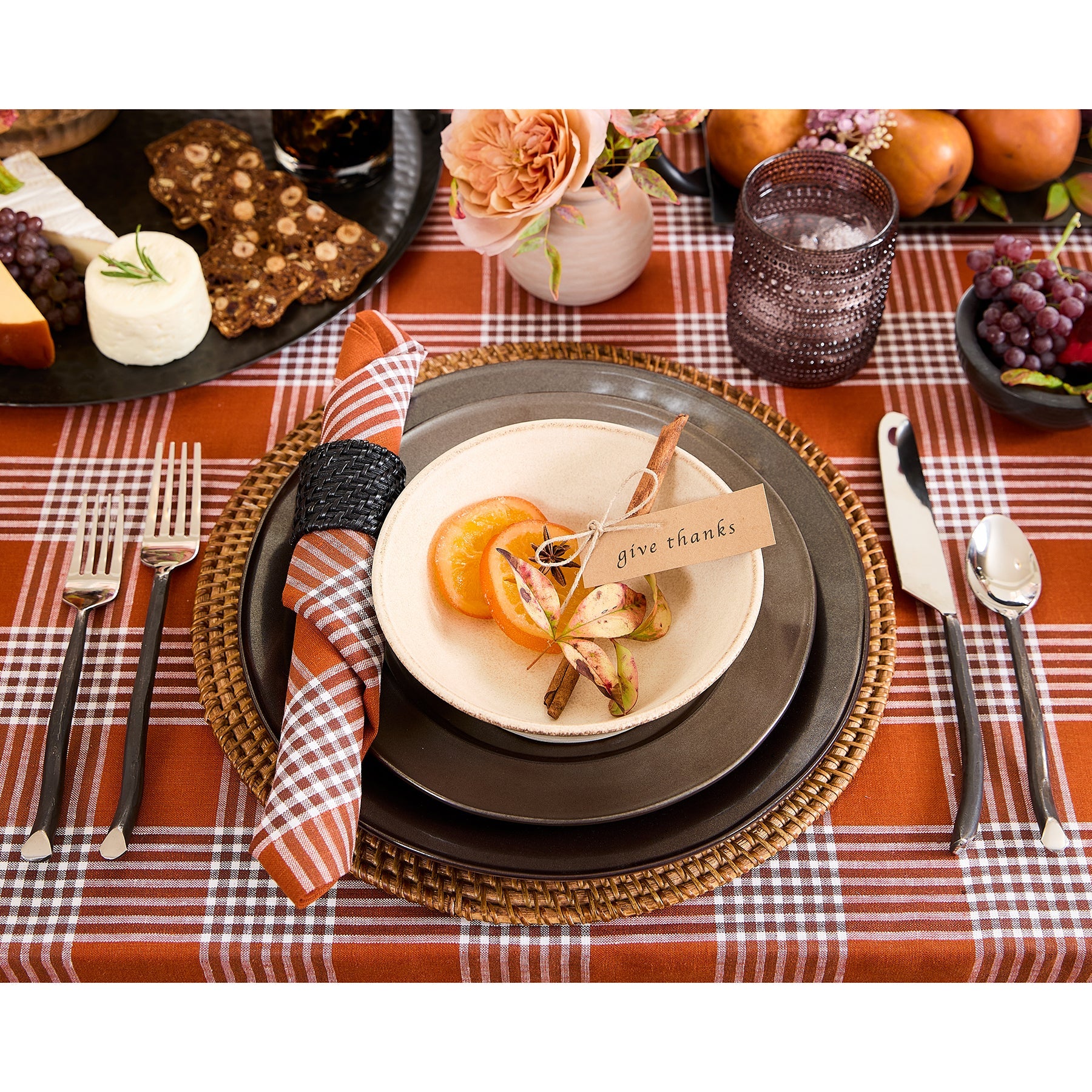 Glen Check Napkins, Set of 4