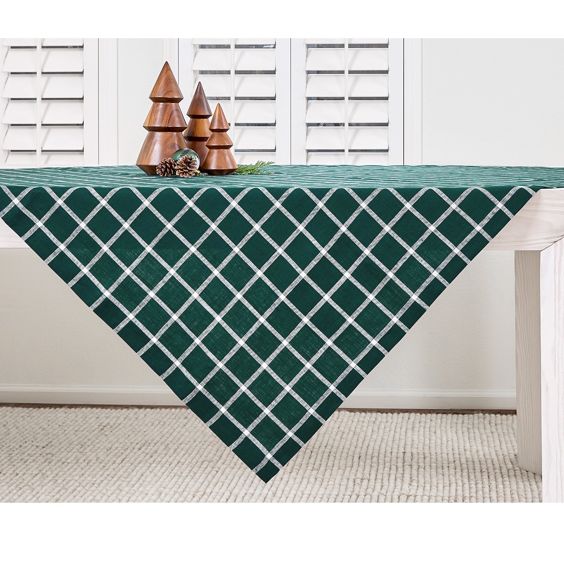 Windowpane Table Throw