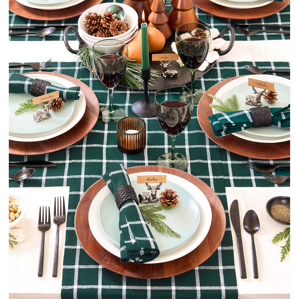 Windowpane Napkins, Set of 4