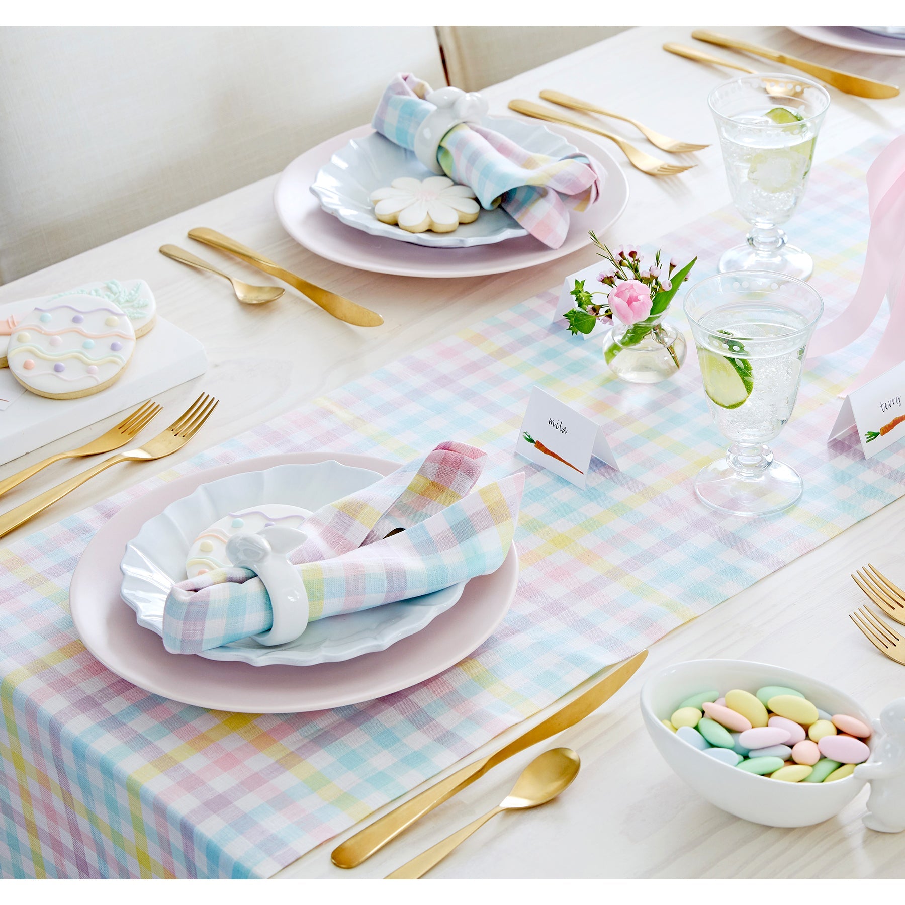 Gingham Table Runner