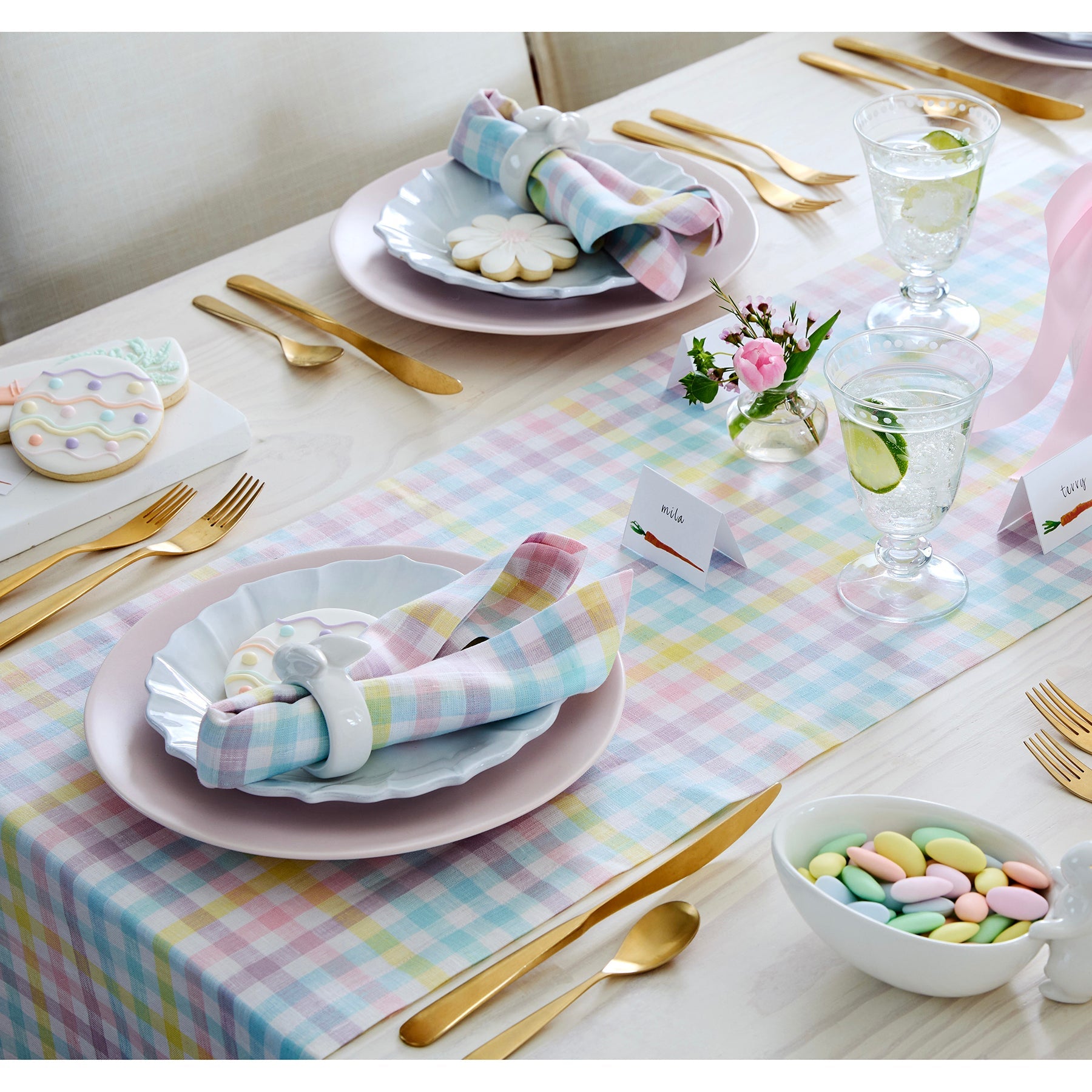 Gingham Table Runner