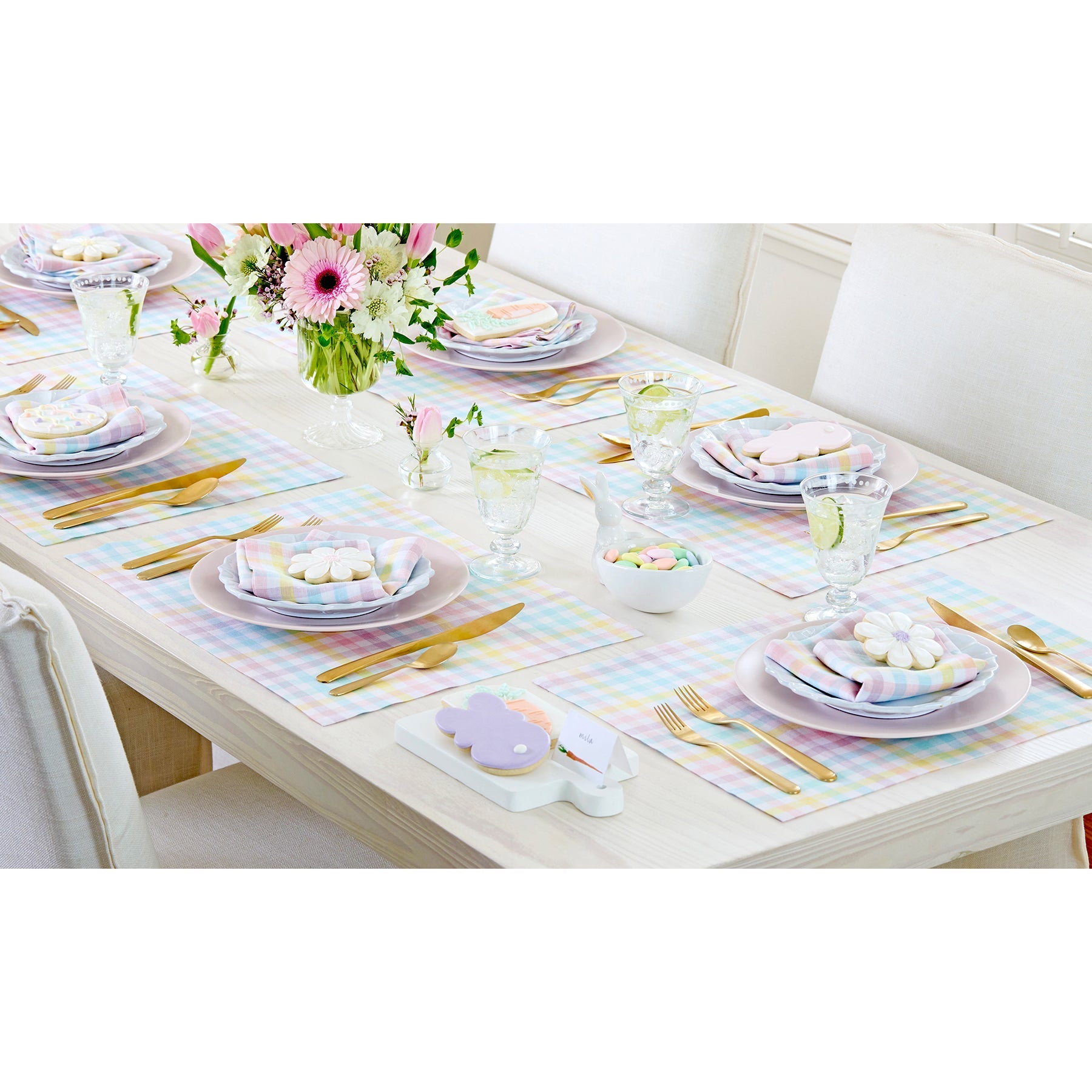 Gingham Placemats, Set of 4