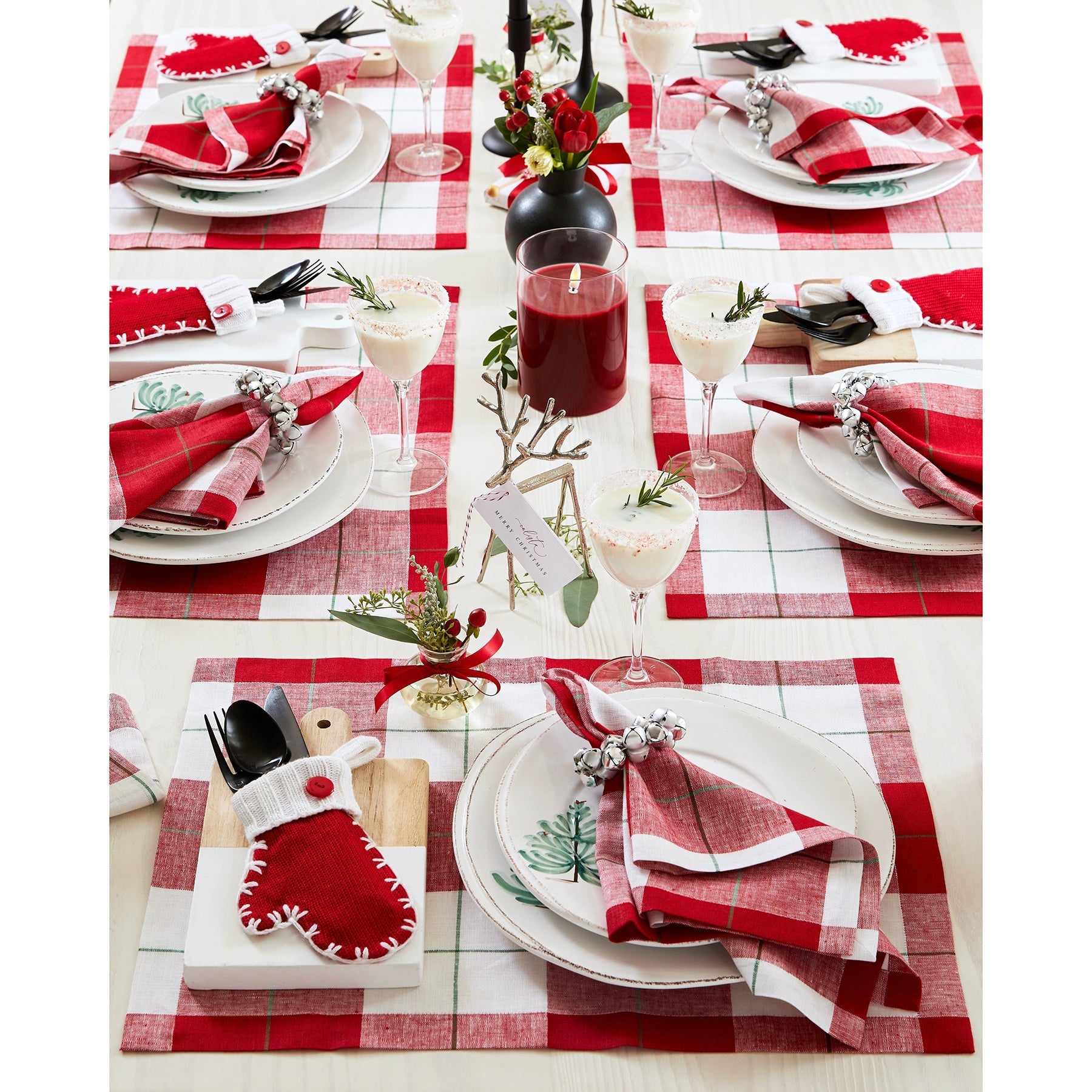 Very Merry Plaid Placemats, Set of 4
