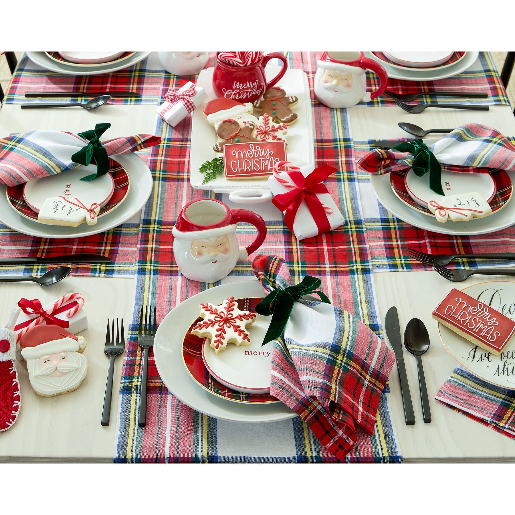 Stewart Plaid Placemats, Set of 4