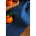 Cotton Linen Hemstitch Table Throw