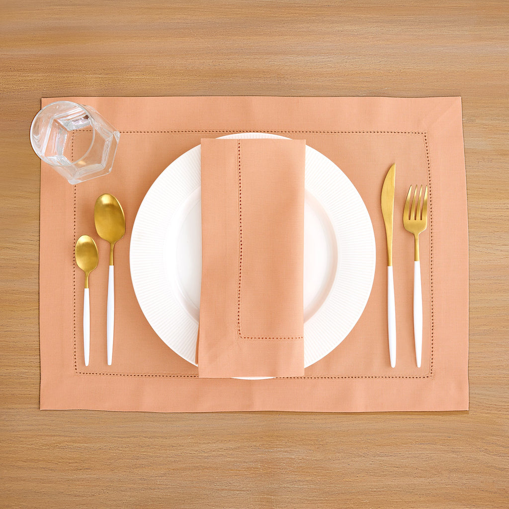 Cotton Linen Hemstitch Napkins