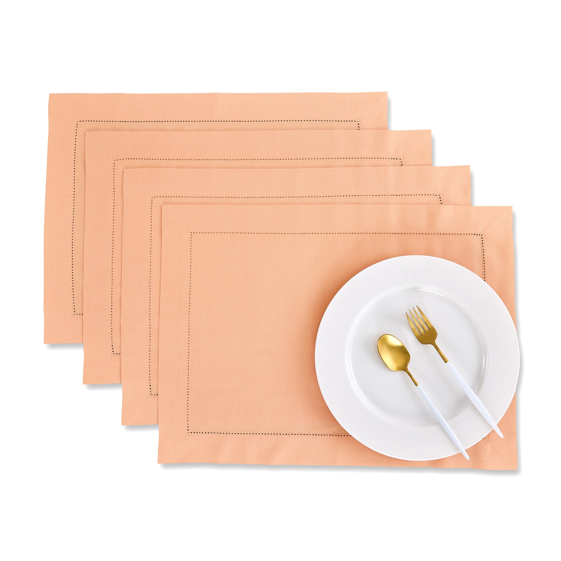 Cotton Linen Hemstitch Placemats