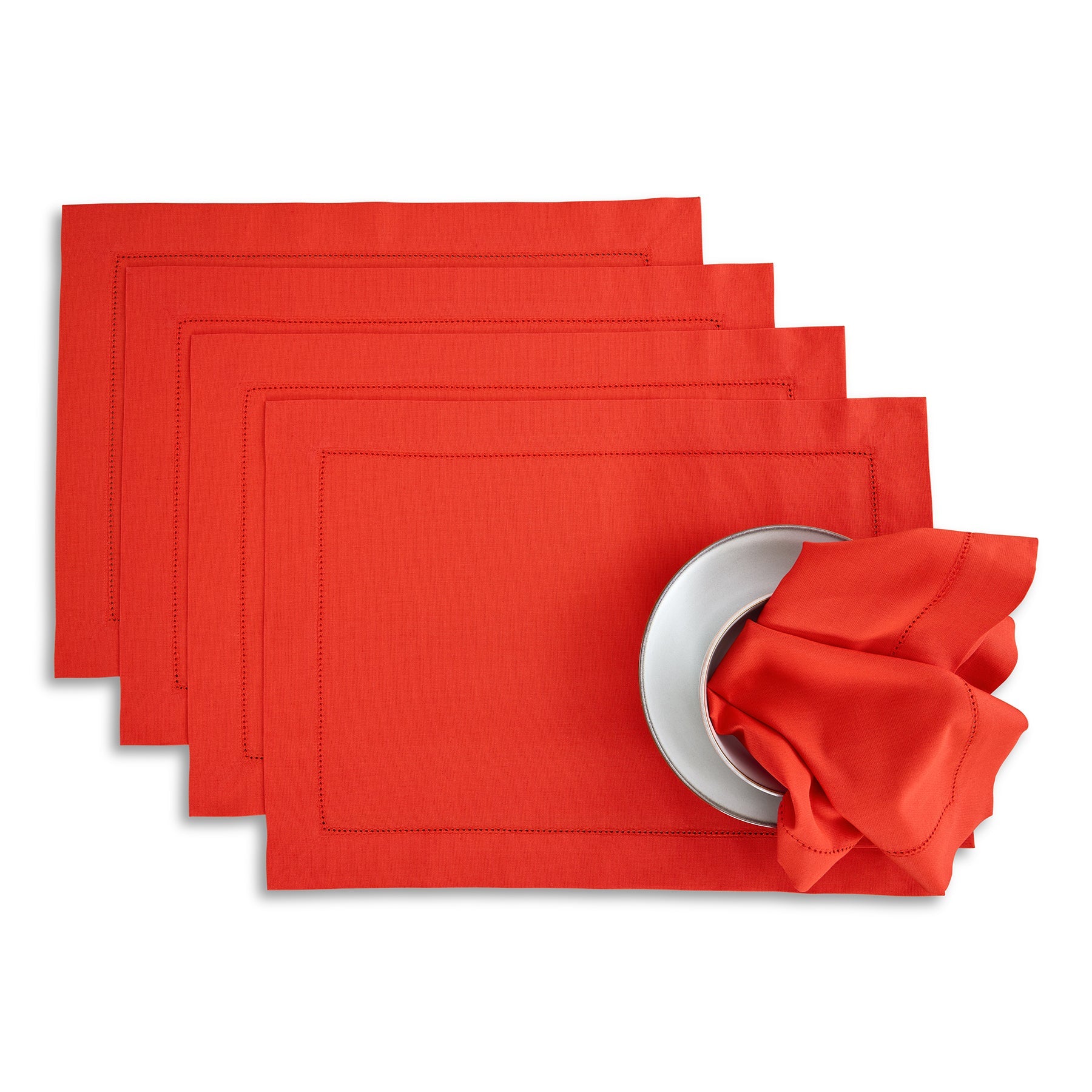 Cotton Linen Hemstitch Placemats