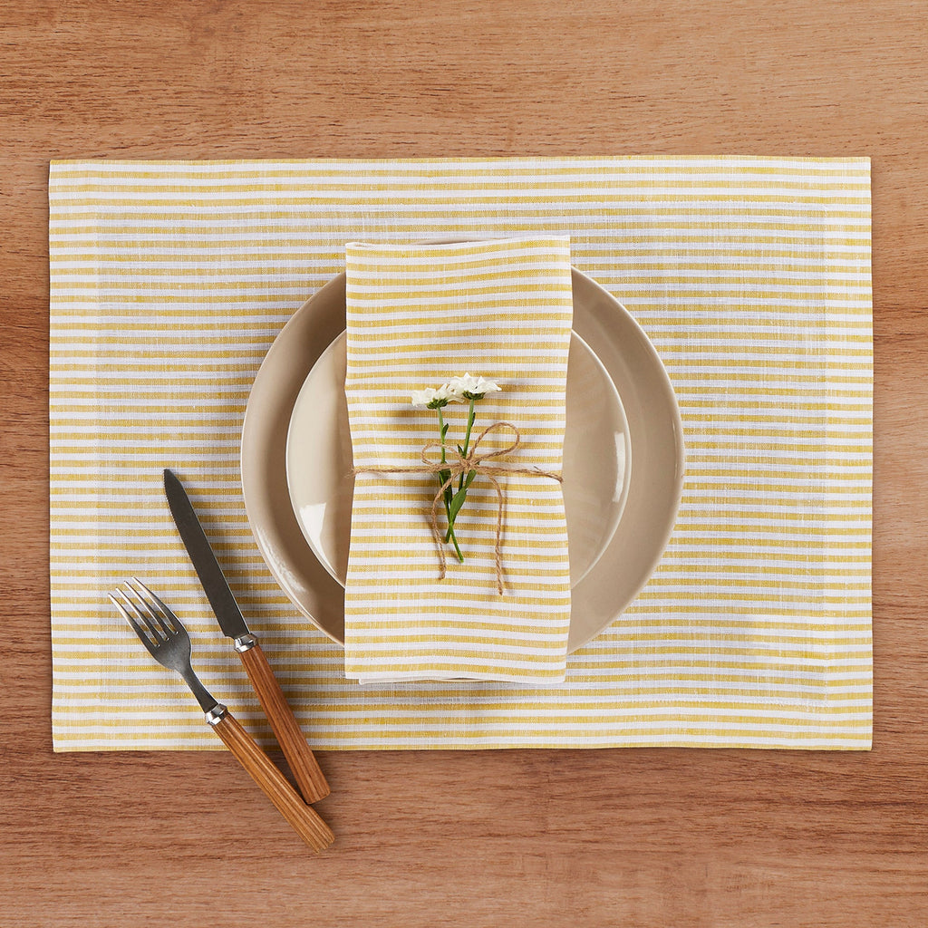 Narrow Stripe Placemats, Set of 4