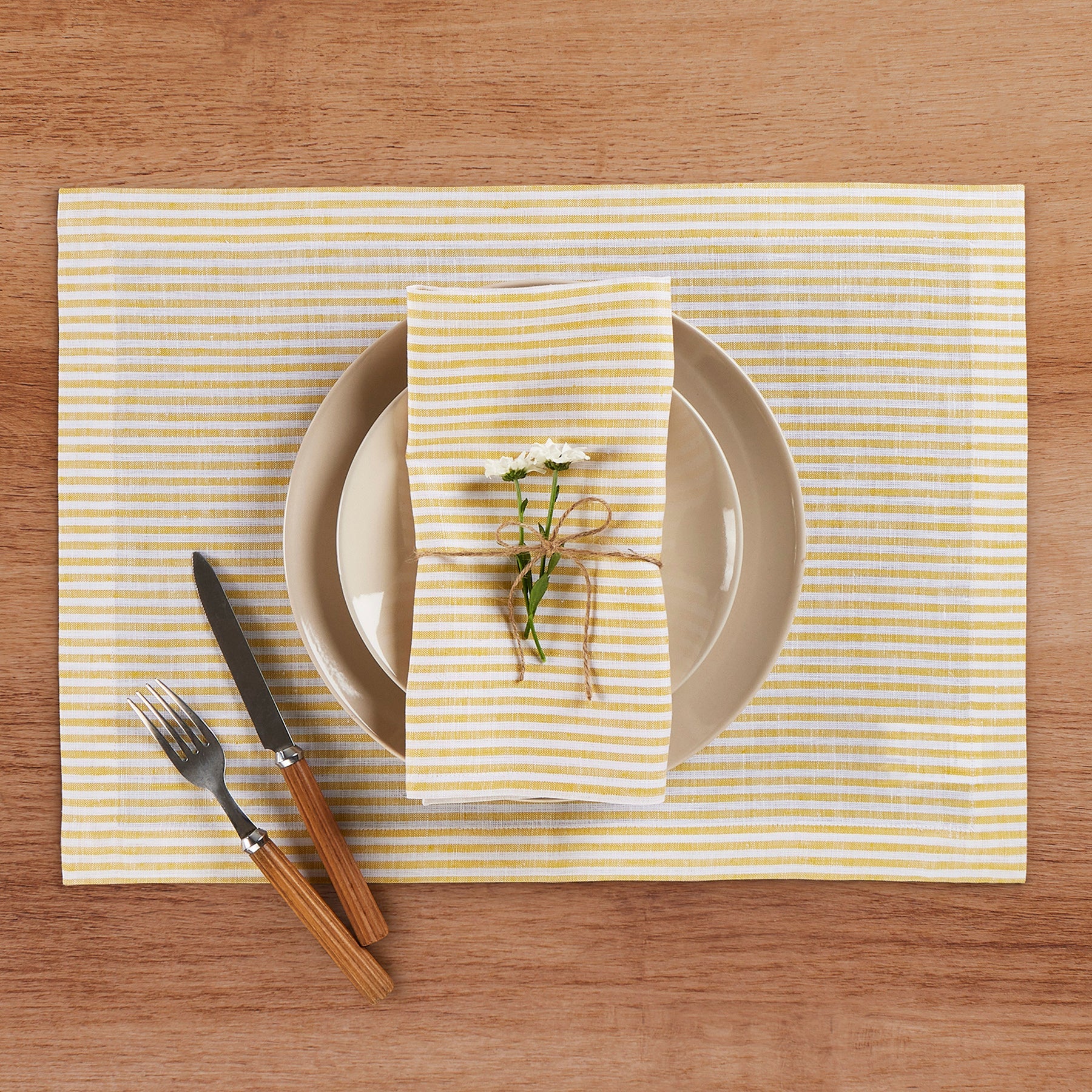 Narrow Stripe Placemats, Set of 4