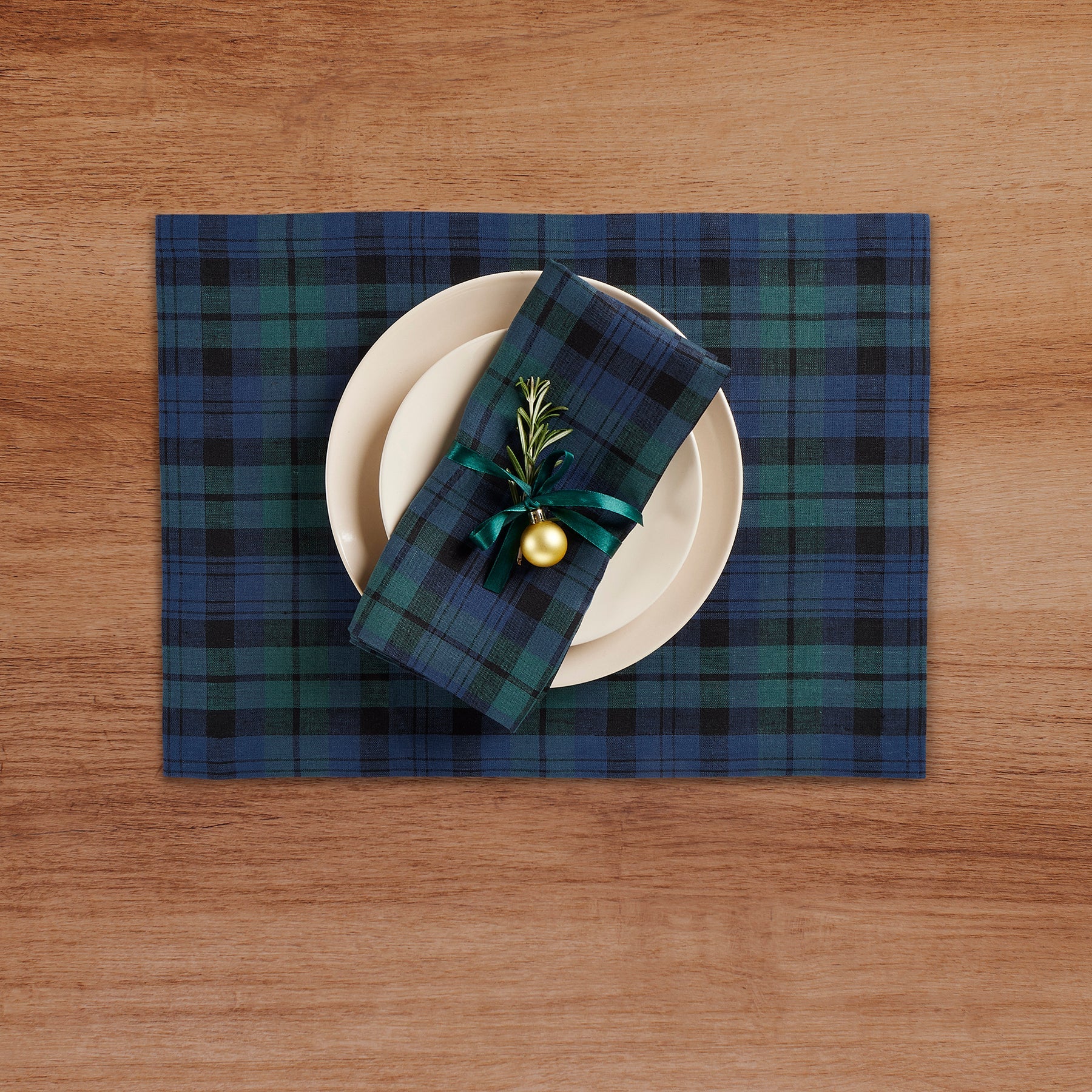 Blackwatch Plaid Napkins, Set of 4