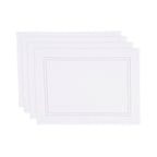Linen Double Hemstitch Placemats, Set of 4