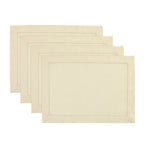 Medium Weight Hemstitch Placemats, Set of 4