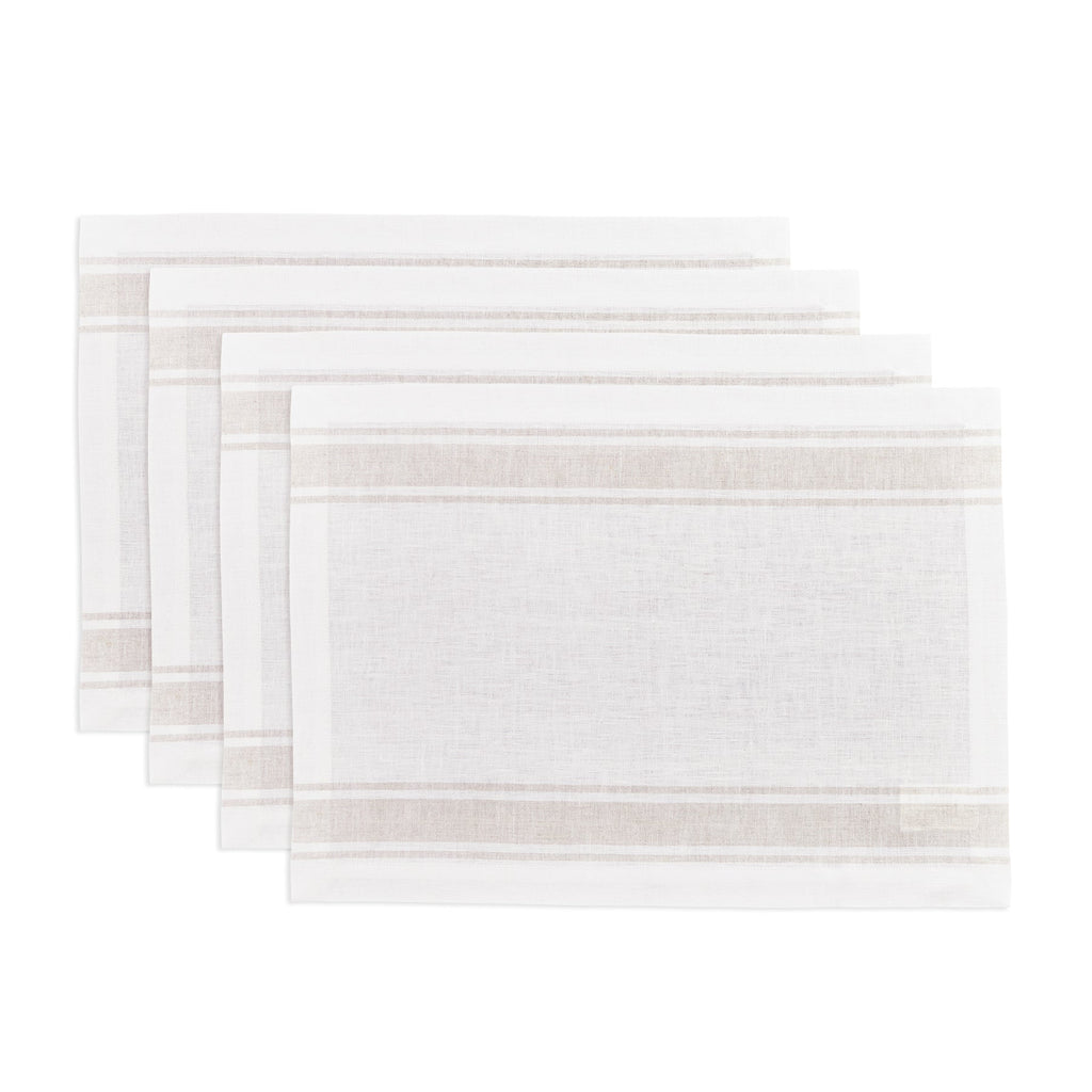 Farmhouse Stripe Placemats, Set of 4