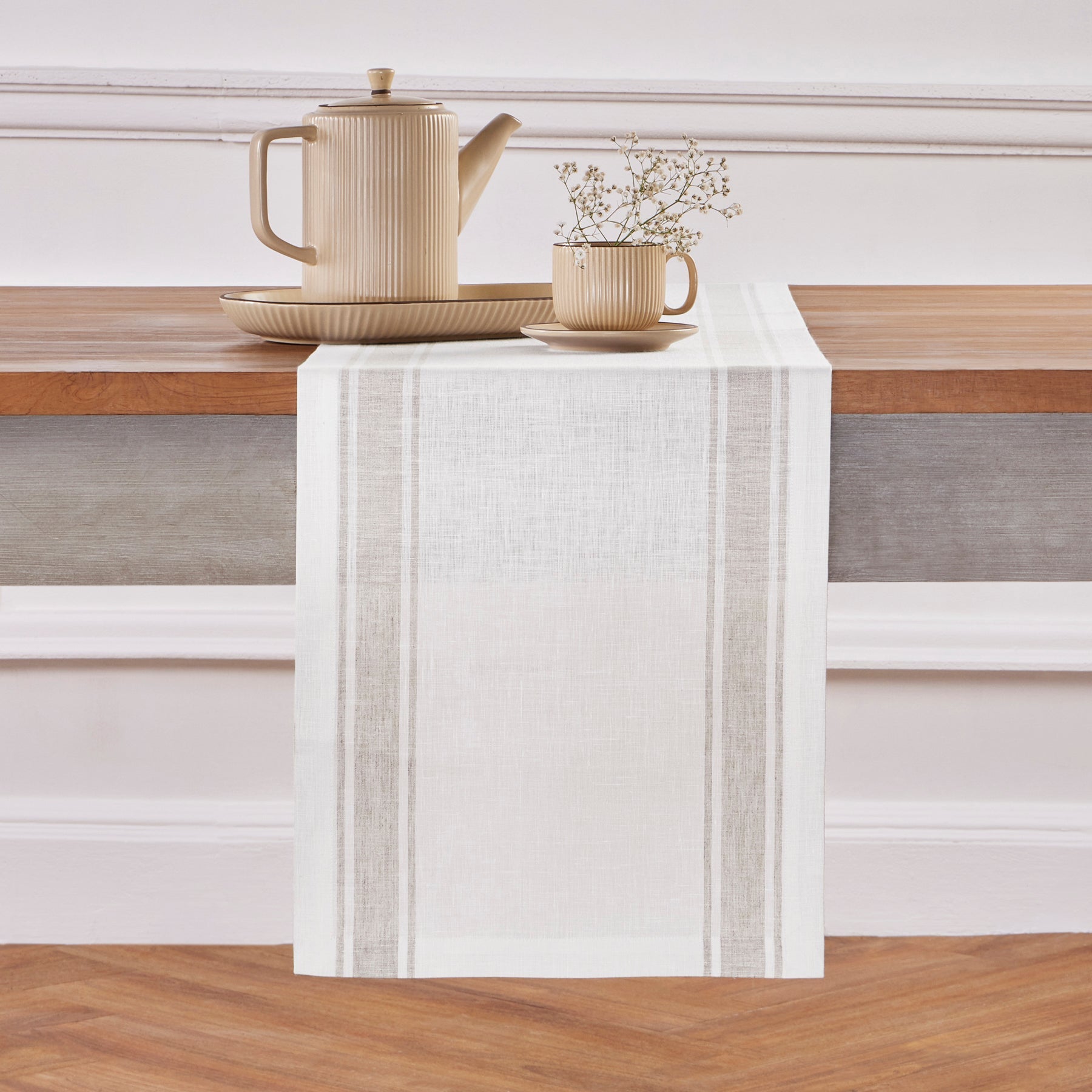 Farmhouse Stripe Table Runner