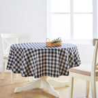 Morgan Check Round Tablecloth