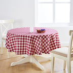 Morgan Check Round Tablecloth