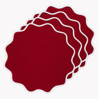 Giselle Scallop Edge Placemats, Set of 4