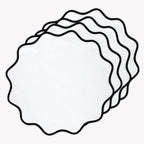 Giselle Scallop Edge Placemats, Set of 4
