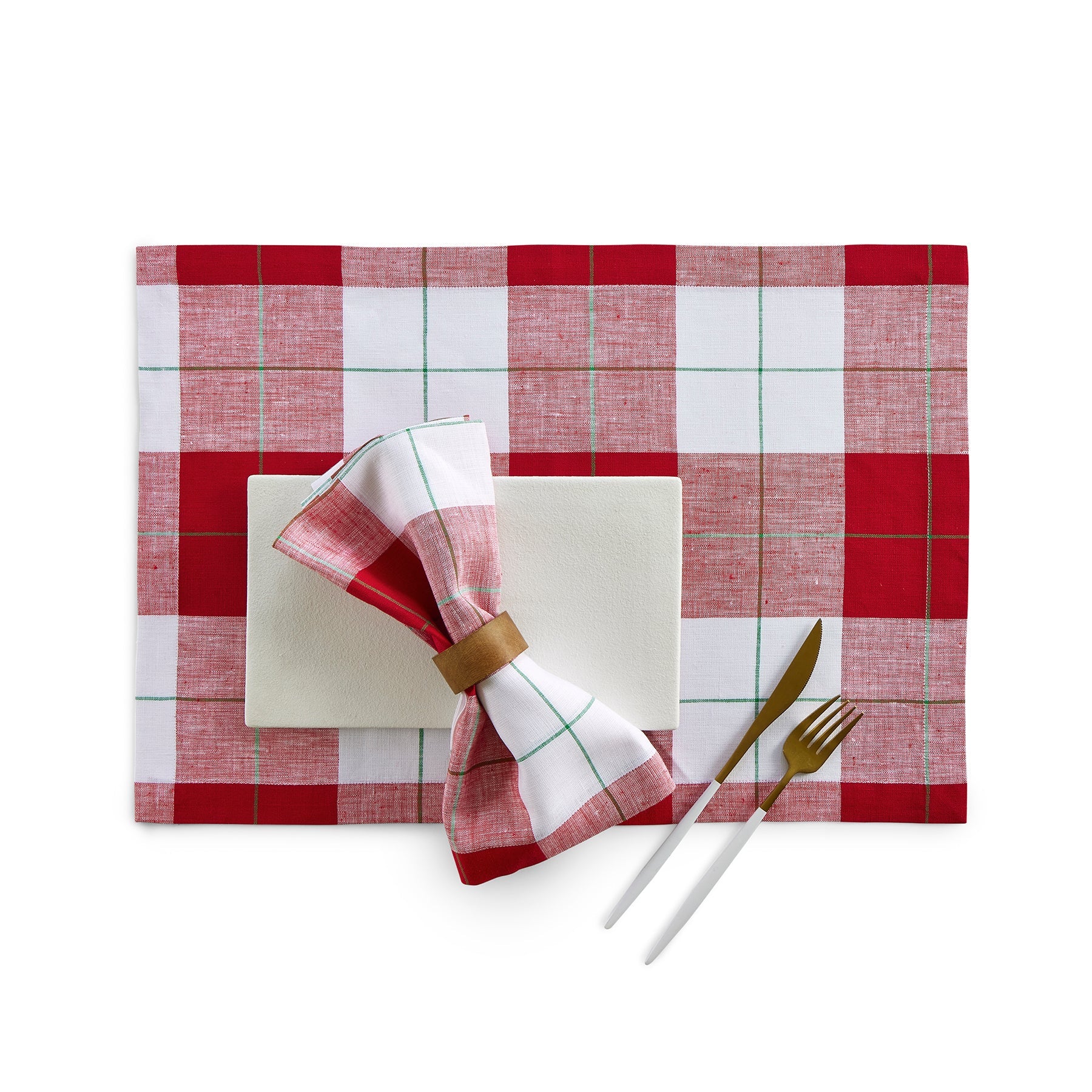 Very Merry Plaid Placemats, Set of 4