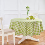 Morgan Check Round Tablecloth
