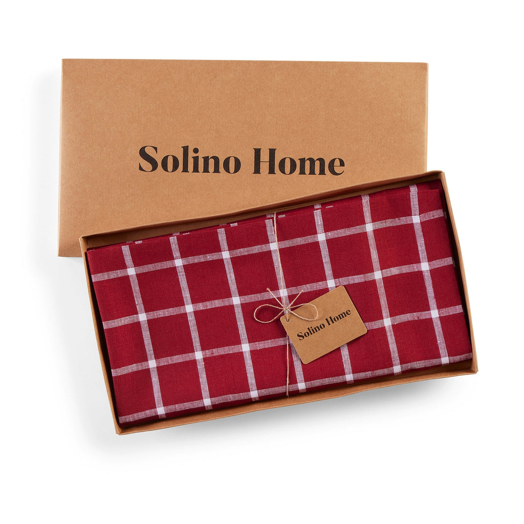 Windowpane Table Throw