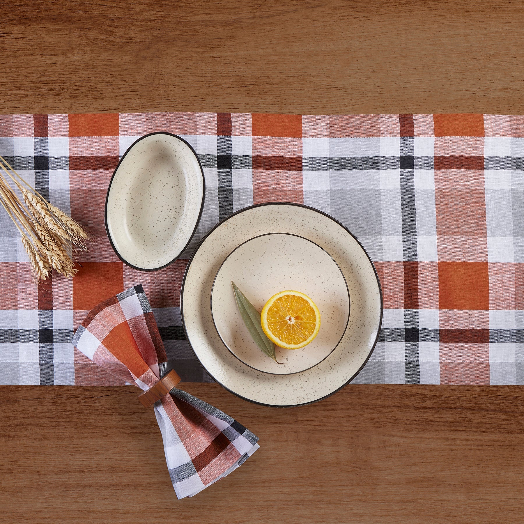 Fall Buffalo Check Table Runner