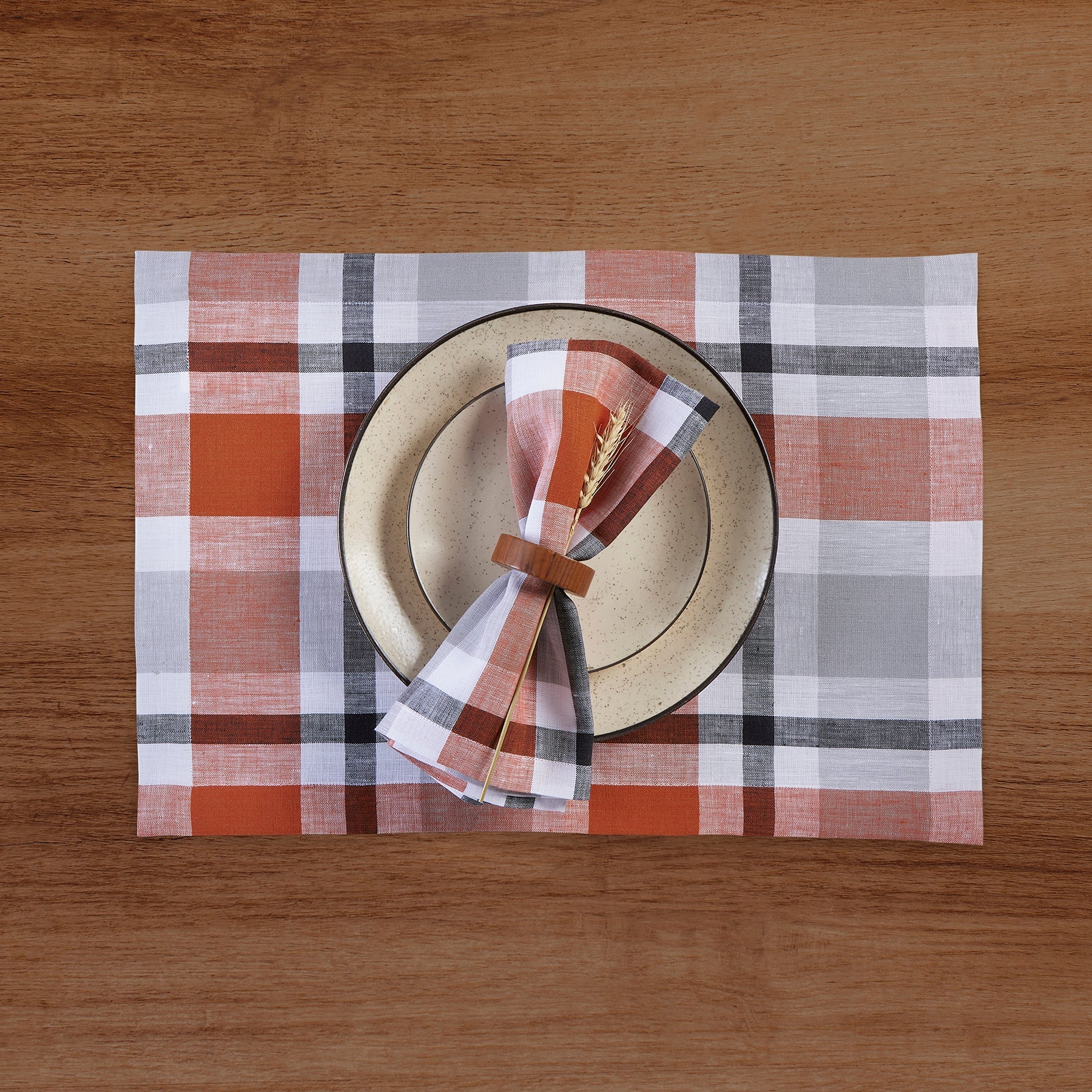 Fall Buffalo Check Napkins, Set of 4