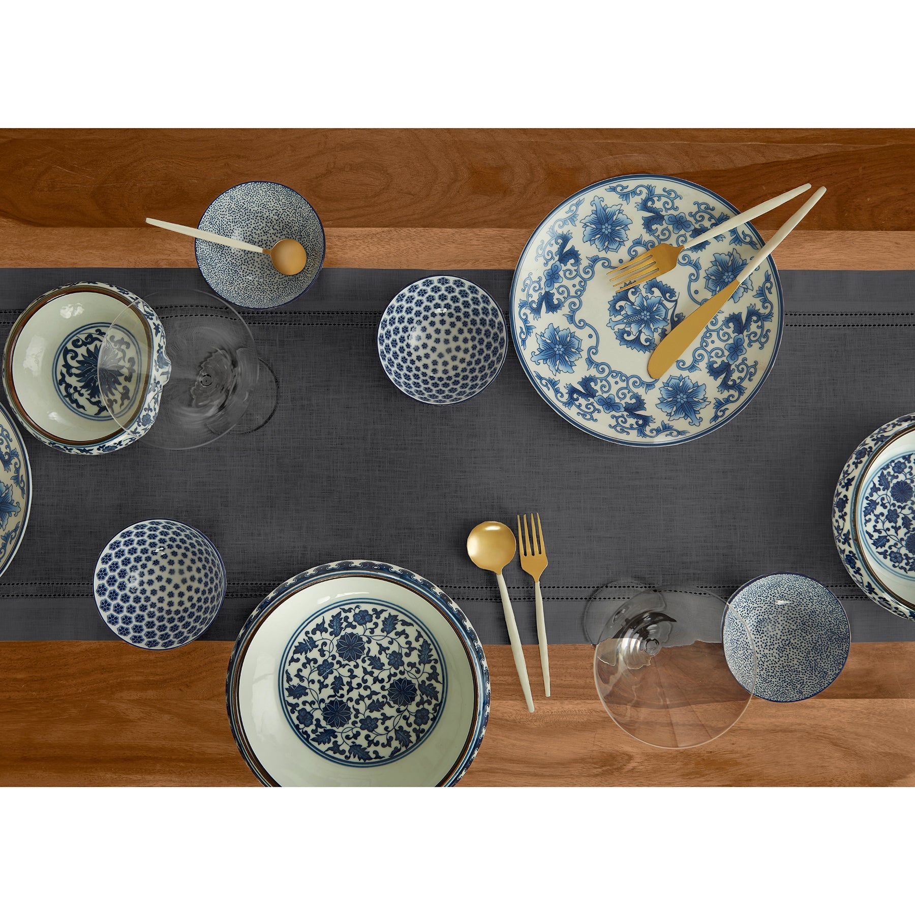 Linen Double Hemstitch Table Runner