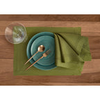 Linen Double Hemstitch Placemats, Set of 4