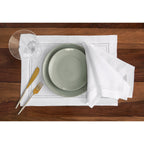 Linen Double Hemstitch Napkins, Set of 4
