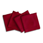 Linen Double Hemstitch Napkins, Set of 4