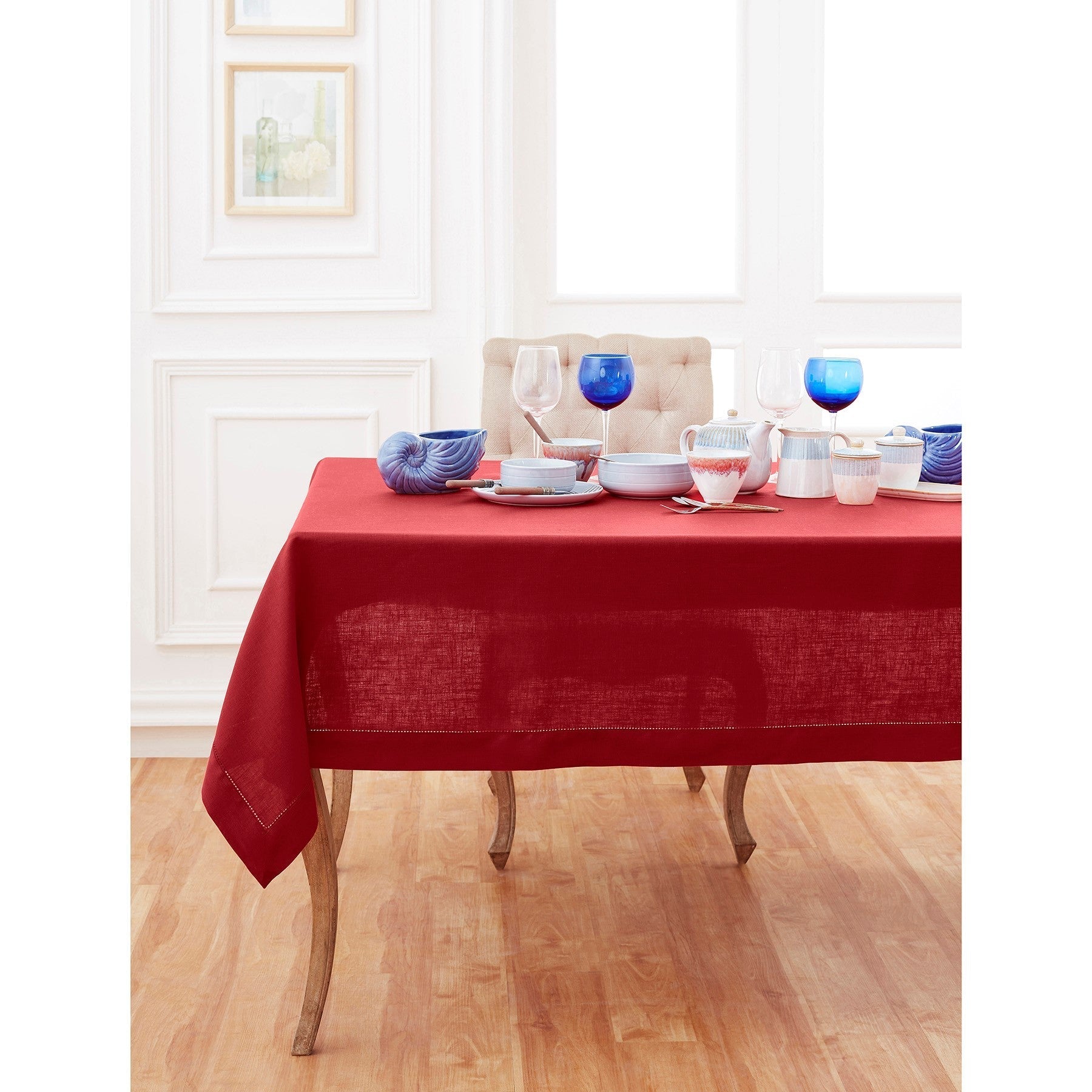 Classic Hemstitch Tablecloth