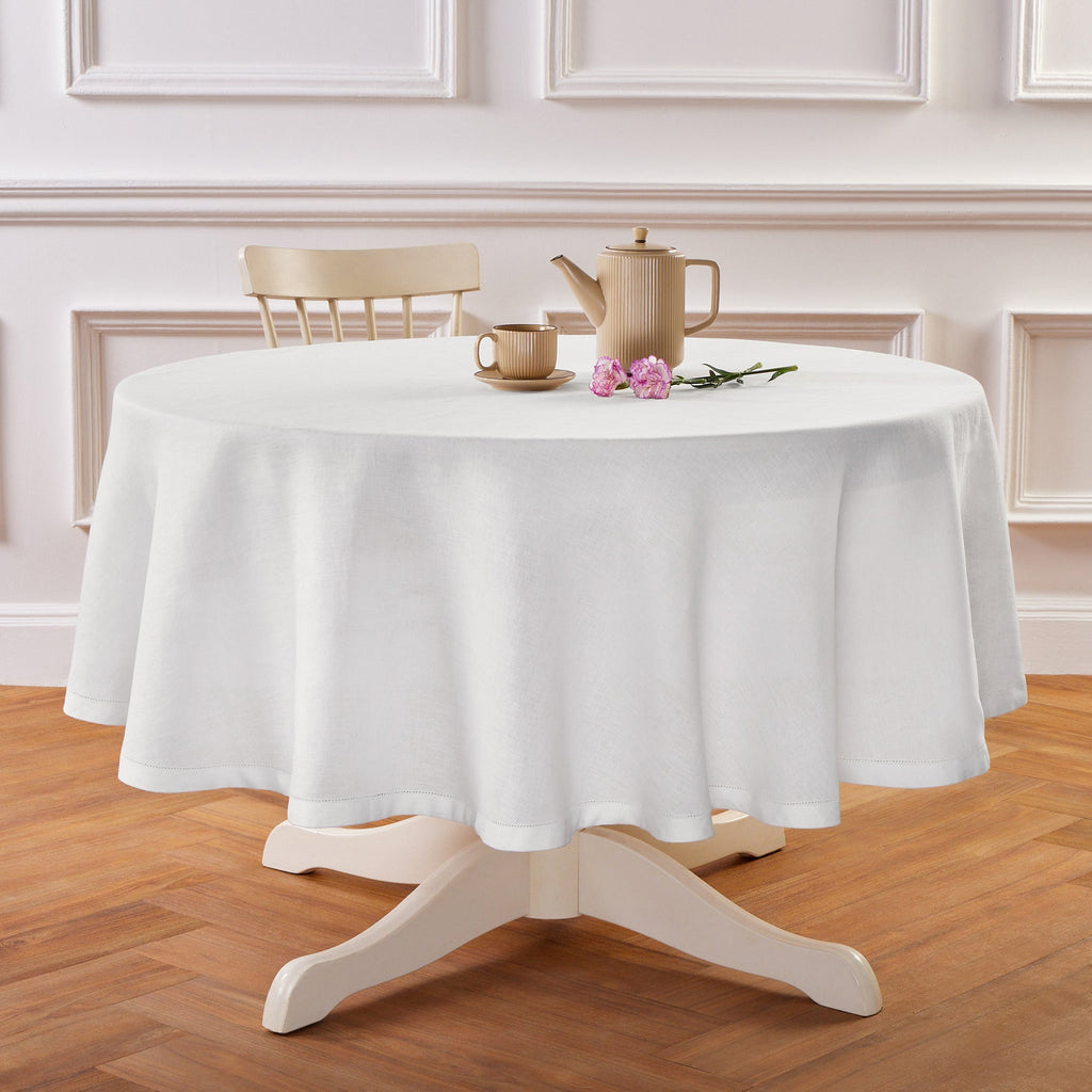 Sonoma Hemstitch Round Tablecloth