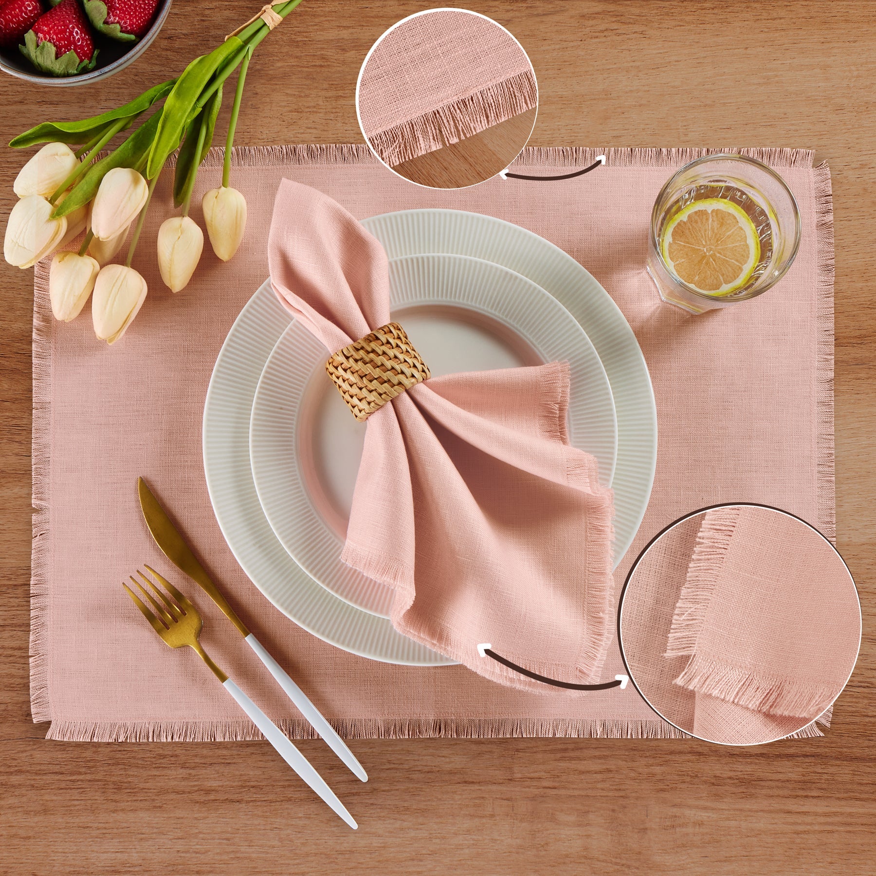 Fringe Placemats, Set of 4