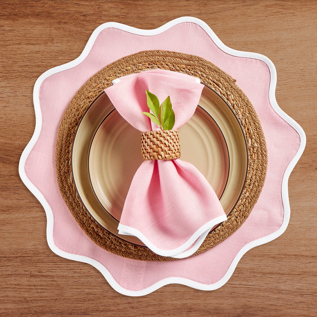 Giselle Scallop Edge Placemats, Set of 4