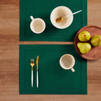 Medium Weight Hemstitch Placemats, Set of 4