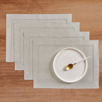 Medium Weight Hemstitch Placemats, Set of 4